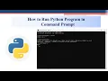How to run Python in Command Prompt