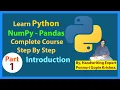 Learn Python Pandas Complete Course Step By Step Ponnuri Gopie Krishna Part-1