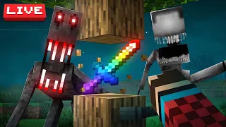 🔴 LIVE - Minecraft Horror BUT Drops are Random...