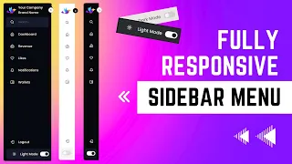 Sidebar Menu HTML CSS Sidebar Dropdown Menu Using HTML CSS and JavaScript