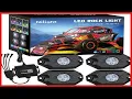 Nilight RGB LED Rock Lights Kit 4 pods Underglow Multicolor Neon Light Pod