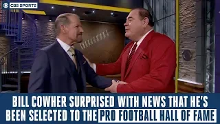 Bill Cowher gets surprised with news that he s been selected to the Pro Football Hall of Fame