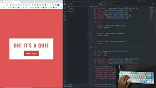 ASMR Programming JavaScript Quiz App No Talking