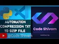 Build python of automation compression txt to gzip file