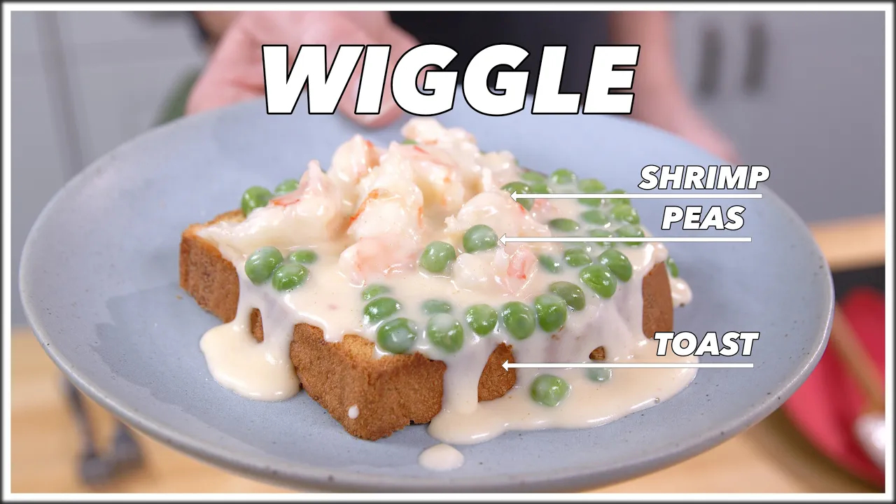 1915 Wiggle! (Creamed Shrimp & Peas On Toast Recipe) - Old Cookbook Show