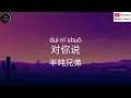对你说 - 半吨兄弟「你也会爱上一个人付出很多很多你也会守着秘密不肯告诉我 」#danny77lyrics