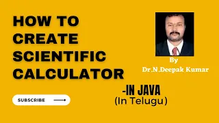 HOW TO DESIGN SCIENTIFIC CALCULATOR IN JAVA IN TELUGU