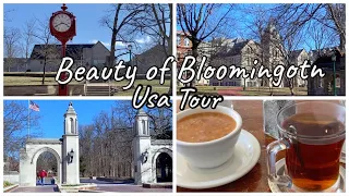 Downtown Bloomington Monroe county Public Library and Indiana University tour