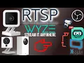 WYZE V2 V3 and PAN RTSP FIRMWARE INSTALL