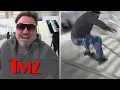 Bam Margera Tries to Ollie Over 8 Stairs at LAX On TMZ