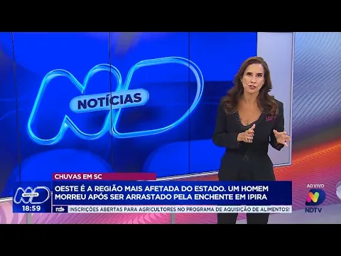 Chuvas em SC: homem morre após ser arrastado pela enchente em Ipira, Oeste do Estado