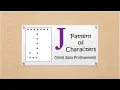 Print J - Pattern of Characters in Java Programming Language Pattern36