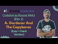 Gardener and the Capybaras hard version Codeforces Round 843 Div 2 Codeforces