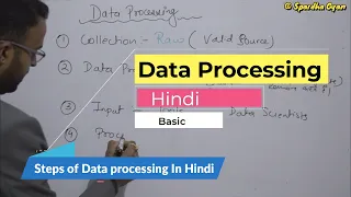 What is Data Processing Steps of Data Processing Data processing Kya hai Hindi