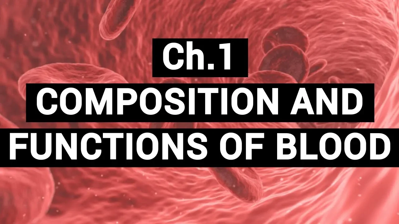 Ch1 COMPOSITION AND FUNCTIONS OF BLOOD | BLOOD PHYSIOLOGY