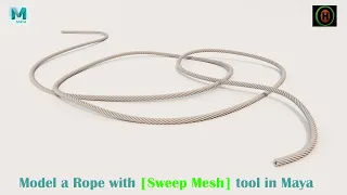 Autodesk Maya tutorial How to Model a Rope very quickly in maya