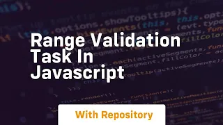 range validation task in javascript