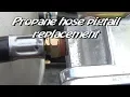 Replacing a leaking RV propane pigtail hose