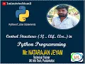 Python Control Structures If Elif Else If Statement Tamil 1minutetechtamil