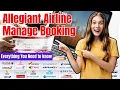 Allegiant Airline Manage Booking