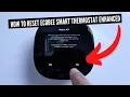 How To Factory Reset Ecobee Smart Thermostat Enhanced