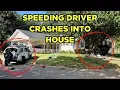 Speeding unlicensed teen driver runs stop sign flips SUV before crashing into Texarkana home