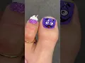 GRIMACE toenail art
