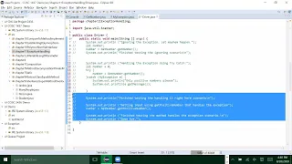 Chapter 10 Exceptions Program Demonstration
