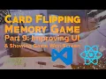 9 Improving UI and Showing Game Won Screen React Card Flipping Memory Game Parenthesis