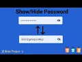 Hide and Show Password Functionality with JavaScript Source Code Included