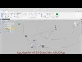 Application of 3D Sketch in Solid Edge Tutorial with caption and narration