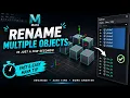 How to Rename Multiple Objects in Autodesk Maya Quick Maya Tip