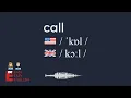 Download Lagu How to pronounce call? US English UK English IPA Audio Waveform 👩👨 How to say call?