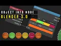 Object Info Node Random Coloured Objects Blender