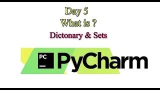 Python Programming Chapter 5 Dictionary Sets