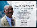 Celebration of Life For FLOYD THOMPSON