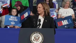 Kamala Harris speaks in Greensboro hours after Charlotte campaign stop