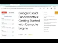 Google Cloud Fundamentals Getting Started with Compute Engine