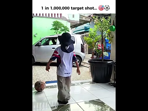 1 in 1,000,000 target shot 🎯⚽"