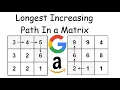 Longest Increasing Path in a Matrix - LeetCode 329