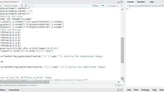 Image Compression using PCA - R function