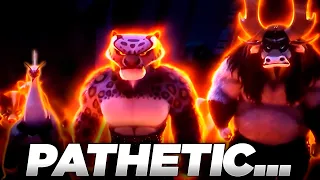 the pathetic appearance of the villains in kung fu panda 4 with spoilers