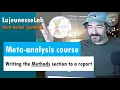 Lecture 24 writing the methods section of a meta-analysis Hard-Boiled Synthesis Fall 2020