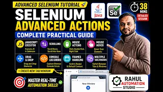 Selenium Advanced Actions Tutorial JavaScript Executor Frames Windows