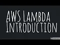 AWS Lambda Getting Started