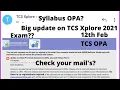 TCS Xplore 2021 TCS Online Proctored Assessment Feb 12 Exam Syllabus Questions