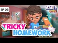 Episode 6 Cartoon for kids Tricky Homework Hack