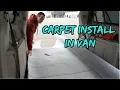 Carpet install in Dodge Grand Caravan