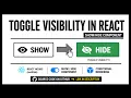 Toggle Visibility in React Component using useState Beginner Friendly