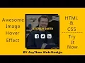 CSS image Hover effect HTML CSS AnyTime Web-Design